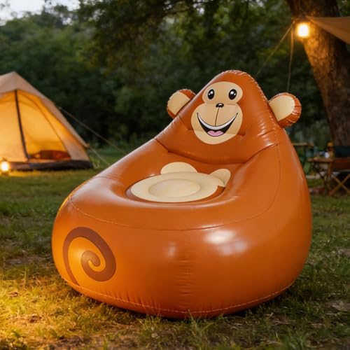 Sofá inflable plegable infantil sillón de camping patio playa viajes e interior 3