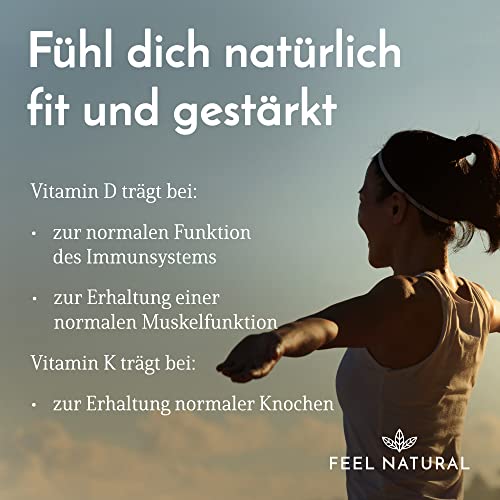 Vitamin D3 + K2 Tabletten – 180 Tabletten pro Packung