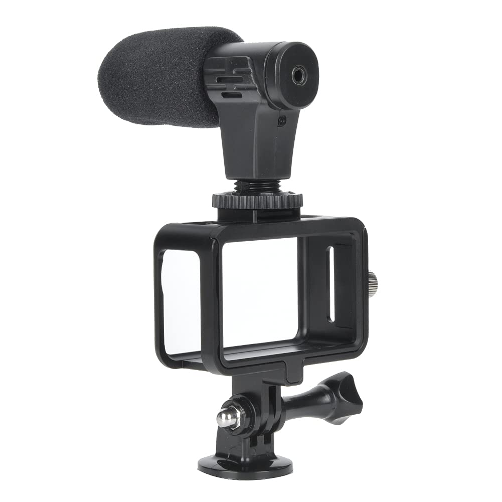 Aparat sportowy Akcesoria do selfie Mikrofon Adapter audio USB-C 3,5 mm Rama ochronna Statyw do