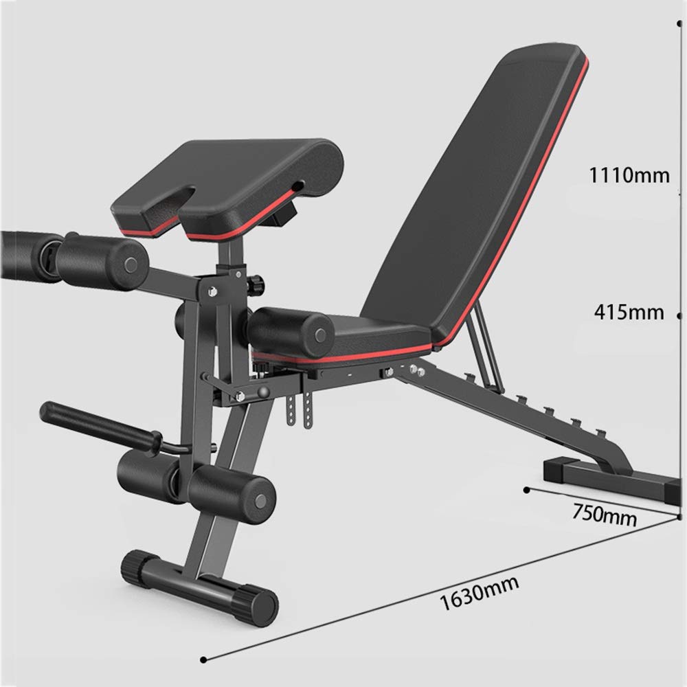 Mała ławka do ćwiczeń z hantlami - Składana ławka treningowa do standardowych ławek do ćwiczeń siłowych Hantle fitness