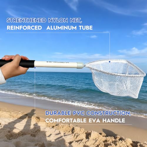 BasicGear Baitwell Landing Net Set, 8x6 in and 8x10 in Hoops — view 6