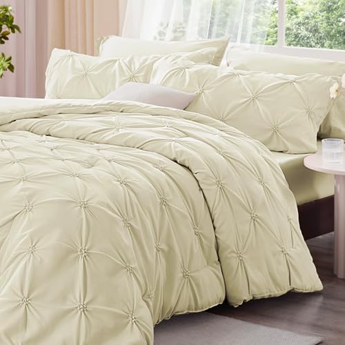 Image of BEDELITE Twin Comforter Set Beige,Lightweight & Soft Comforter