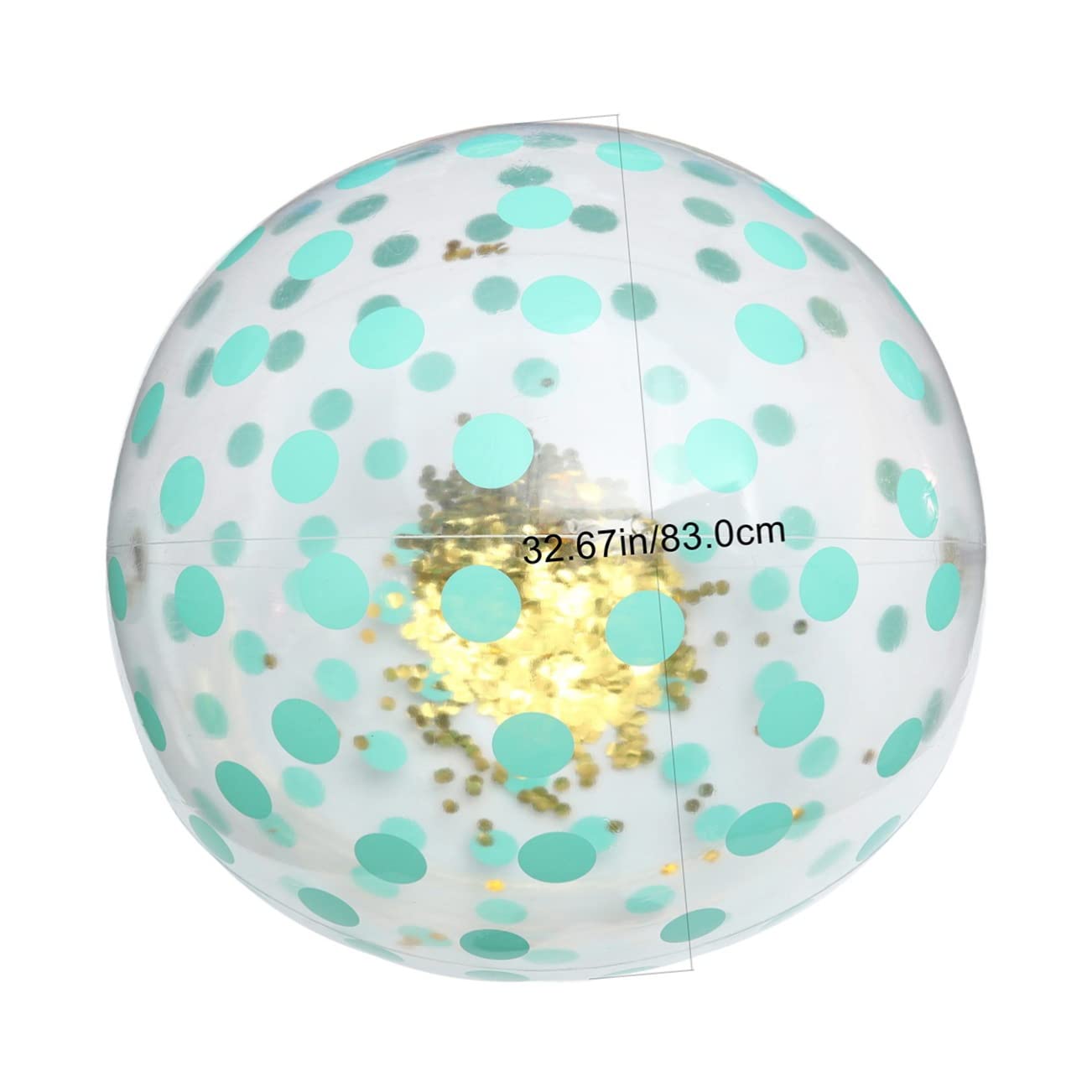 SUPVOX Large Pink Inflatable Beach Balls Boys and Girls Toys for Pool Beach Sand Toys 83cm Diameter Fun Plaything