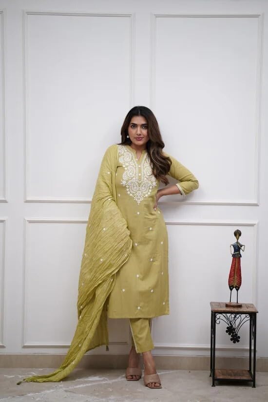 Kurta ensemble vert femme L idéal pour vos sorties - 4