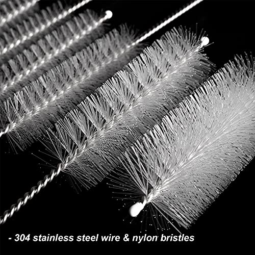 Shisha Reinigungsset Bürsten Set 11Stück Schlauchbürsten Set Kleine Reinigungsbürste Rohrbürste Flasche… – Bild 5