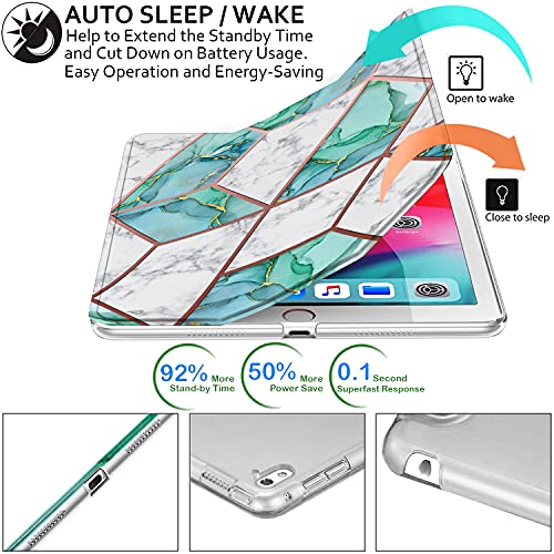 Image of DuraSafe Cases for iPad Pro 9.7 inch 2016 Case A1673 MLMP2HN /A MM172HN /A MLMN2HN /A MLMQ2HN /A A1674 A1675 MLMW2HN /A MLMX2HN /A MM192HN /A MLMV2HN /A MLN02HN /A MLMY2HN /A MLN12HN /A MM1A2HN /A - Marble Green