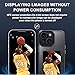 GLIMALL 5 in 1 e Ink Phone Case for iPhone 15, Smart NFC Ink Screen Phone Case, with Screen Protector [2 Pack] + Camera Lens Protectors [2 Pack], DIY Photos, Anti-Scratch