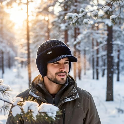 Bonnet de baseball Torocky Coldshield Trapper avec cache-oreilles et bord isolant - 2