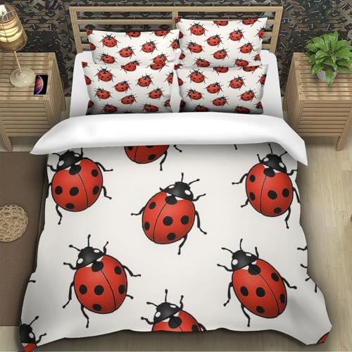 Housse de couette perce-neige 220x240 cm avec taies pour lit King - 5
