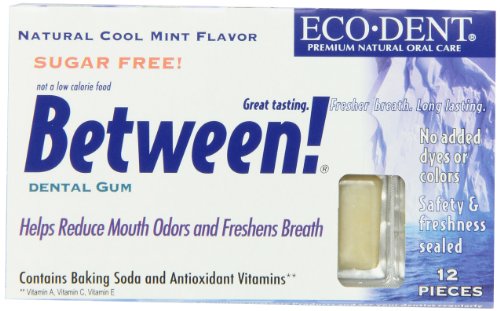 Lotus Brands Between Dental Gum, Mint, 12-Count (Pack of 12)