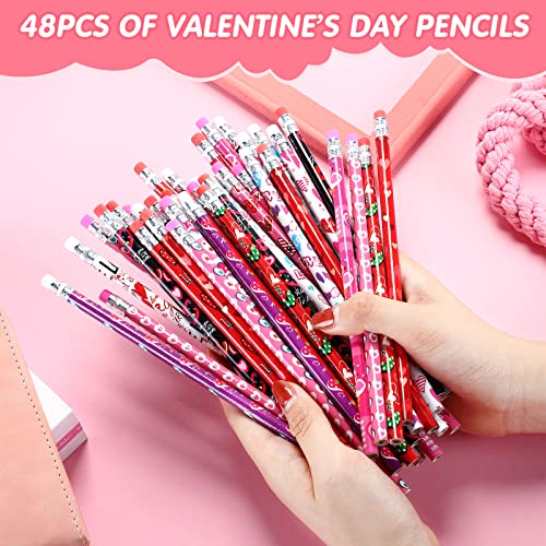 Lápices de grafito Marspark 48 pcs para San Valentín miniatura 2