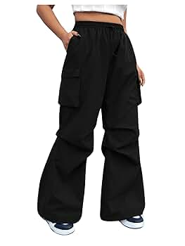 パンツ PU Coated Wide-Leg Cargo Pants Camel-Wide-Leg-High-Rise-Cargo