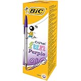 boligrafo bic cristal dura mas p.m. negro El boli BIC Cristal Fun viene en un llamativo color morado; esta caja contiene 20 bolígrafos en este color