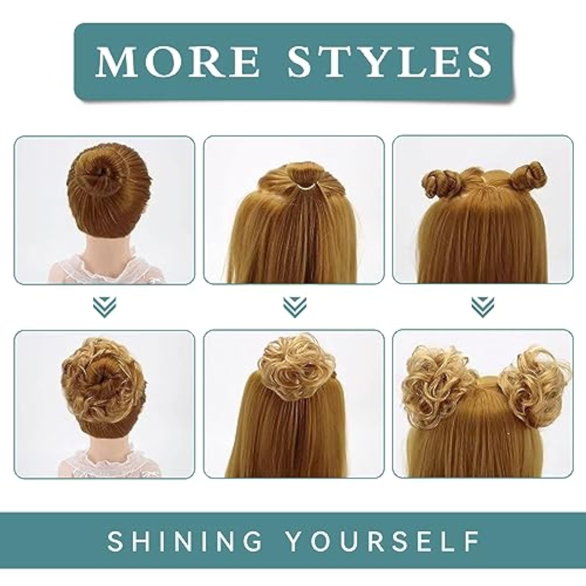 Messy Curly Hair Bun Hair Extension