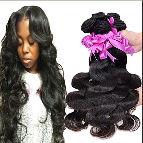 Futuretrend Peruvian Body Wave 4pcs Lot 100% Human Hair Extension Unprocessed Peruvian Virgin Hair Body Wave Total 200g/7.05oz 50g/bundles (20 20 22 22 Inch)