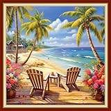 Dooxvey Kreuzstich-Set für Erwachsene, geprägt, komplettes Sortiment an...