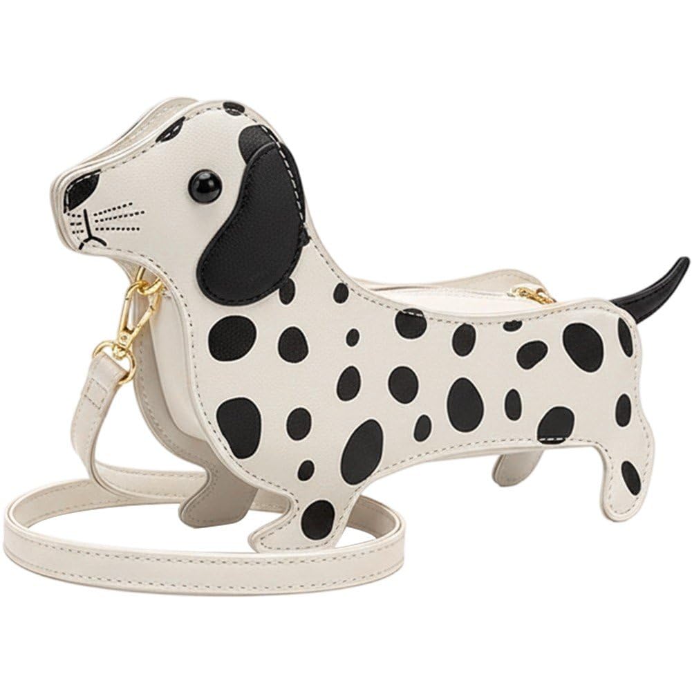 Pochette en Cuir PU Chien Teckel : Sac à Main Grande Capacité pour Femme