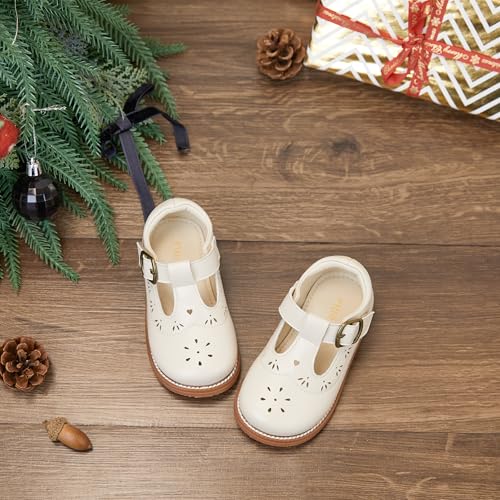 Image of PHIRAMIN Toddler Girl Mary Jane Dress Shoes-Little Girl School Uniform Shoes for Wedding Party