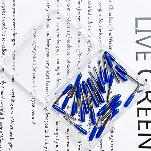 Image of 30 Pcs Replacement Blades for Cricut Explore Air 2 - 60 Degree Cutting Plotter Blades (Blue)