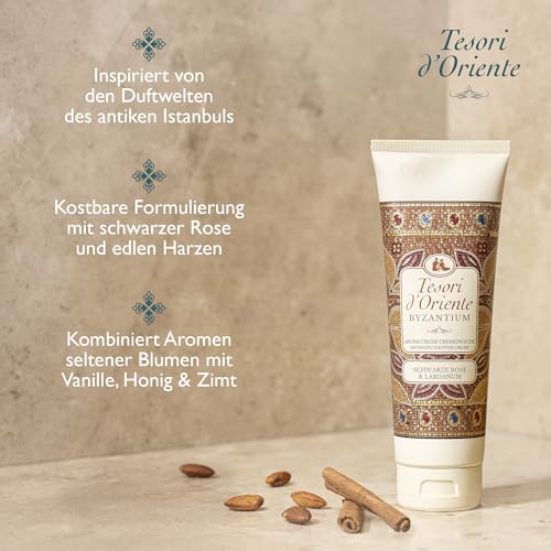TESORI D'ORIENTE Geschenkset | Cremeduschen 3 x 75 ml (Ayurveda, Persian Dream und Byzantium) Duschcremes zur Körperpflege | Wellness-Rituale für Körper & Sinne – Bild 5