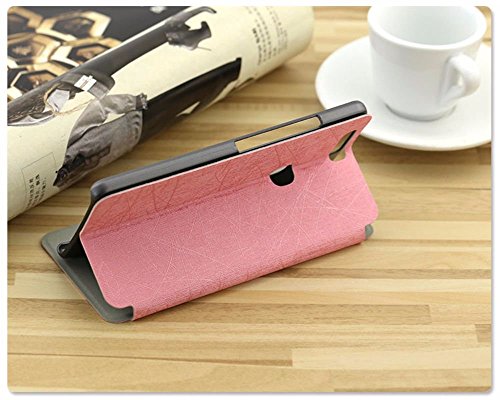 Image of Heartly Premium Luxury PU Leather Flip Stand Back Case Cover for Huawei Honor V8 - Pink