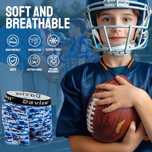 Davion Youth Boys Baseball Cup Underwear with Soft Protective Athletic Cup Compression Shorts for Baseball,Football, Lacrosse2