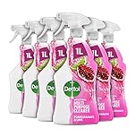 Dettol Antibacterial MultiPurpose Cleaner Pomegranate & Lime, Multipack of 6x1L