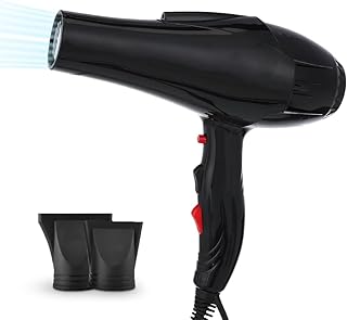 Hair Dryer Ionic 3000W Professional, Hot & Cold Air, Quick Drying, 3 Temperature Levels, Multi Speed, Overheat Protection, Hanging Loop,