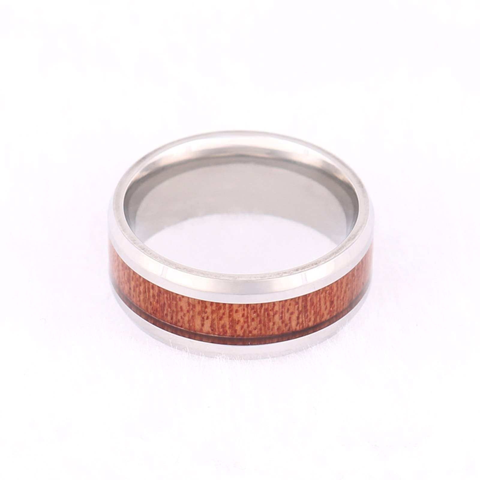 AmDxD Coppia di collane personalizzate in tungsteno con incisione "Ich Liebe Dich", in legno, con incisione, 2 anelli, argento, per uomo e donna, larghezza 8 mm, lunghezza 60 cm/50 cm, tungsteno,