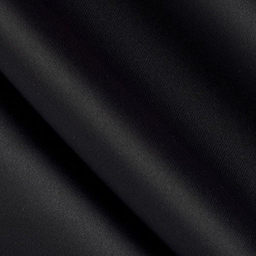 Blackout Drapery Fabric Black color, 3 pass blackout fabric, block out 99% of