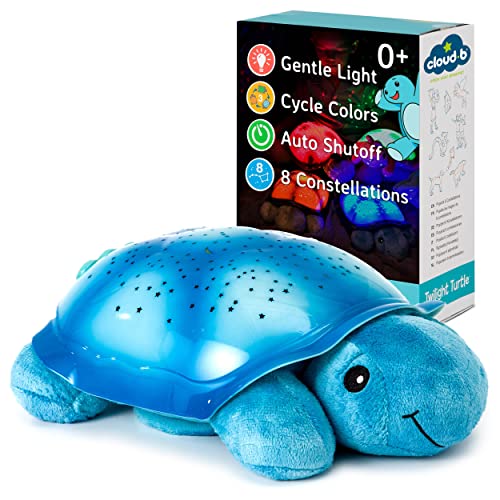 Image of Cloud b Calming Nightlight Star Projector | Gentle Brightness | 3 Colors | 8 Constellations | Auto-Shutoff | Twilight Turtle Blue