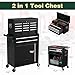 WYNIXARZ 8-Drawer Heavy Duty Tool Chest with Wheels - Industrial Rolling Tool Box, Lockable Drawers & Smooth Glide System for Mechanics, Garage, Auto Repair Shop(Black)