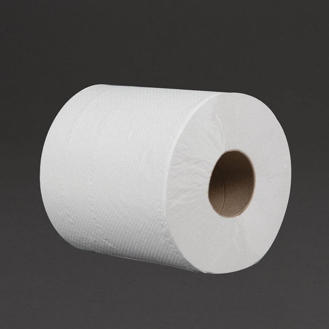 Jantex Rouleau d'Essuyage Dévidage Central Blanc 2 Plis / 120 m par Rouleau (Lot de 6), Blanc, Environ 400 Feuilles par Rouleau, Accrédité CHSA, Matériau Recyclé, DL920