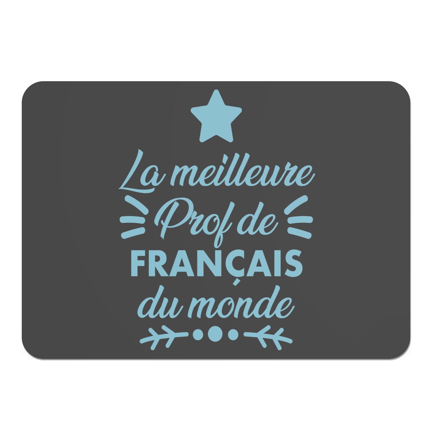 Sets de table souples en liège grand format noir pour prof de français