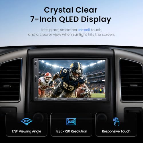 ATOTO F7WE 7-Inch Double DIN Car Stereo With Wireless CarPlay and Android Auto - Image 4