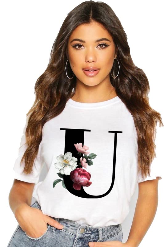 Graphic Alphabet Print A B C D E F G H I J K L M N O P Q R S T U V W X Y Z A to Z Unisex Oversized T-Shirt