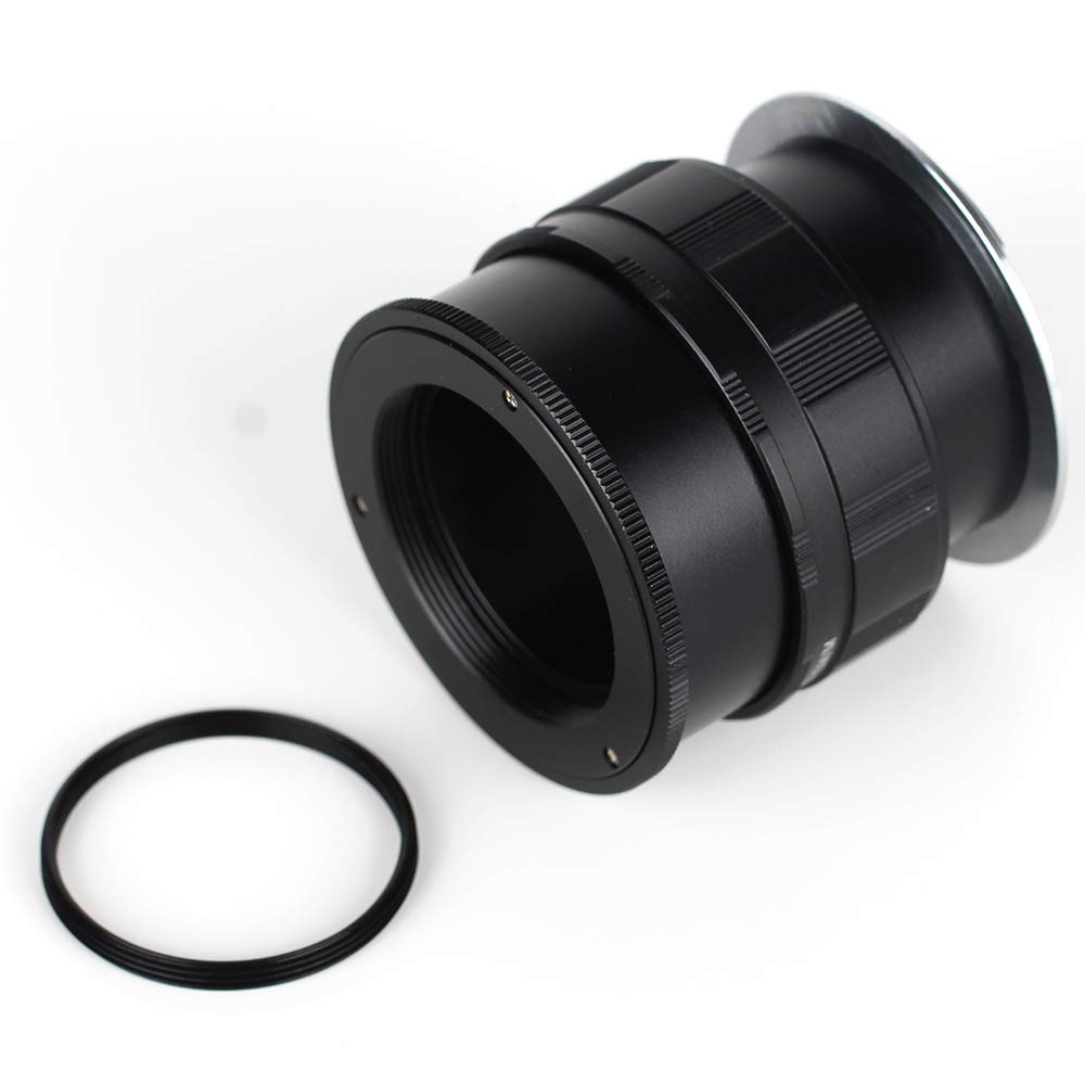 Pixco Adjustable Macro to Infinity Lens Adapter Suit for M42 Mount to Canon EOS M M50 M100 M6 M5 M10 M3 M2 M Camera+39mm-42mm Step-up Metal Filter Adapter Ring(M39-Canon EOS M/M)
