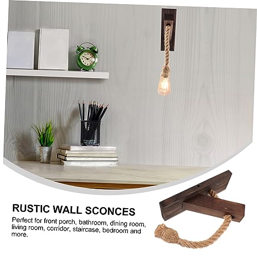 Lámpara de montaje en pared de madera para iluminar zonas oscuras 3