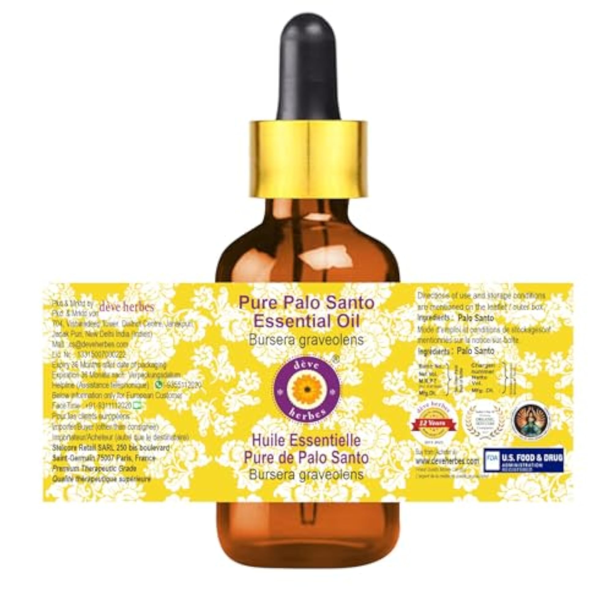 Palo Santo Oil Pure, Non-Sticky and Lightweight