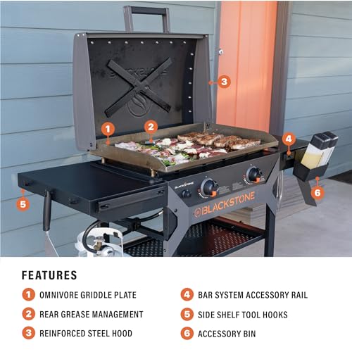 Blackstone-2311-Iron-Forged-28-Omnivore-Griddle-with-X-Braced-Hood-Powder-Coated-Steel-Black