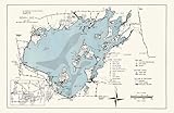 1960 Map of Indian Lake Logan County Ohio (16' x 20')