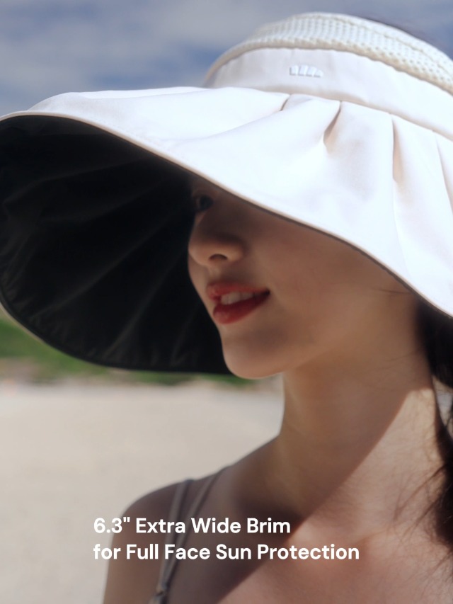 Amazon.com: BENEUNDER Large Brim Foldable Sun Visor for  display picture 2