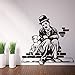Sticker mural vinyle amovible sticker mural Chaplin Art salon chambre étanche 58 x 60 cm