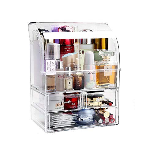 Preisvergleich Produktbild Hojkl Aufbewahrungsbox für Kosmetika Kosmetisches Aufbewahrungsbehälter-Drawer Art Desktop Großvolumige Sortierung Transparente Aufbewahrungsbox (Color : Clear, Size : One Size)