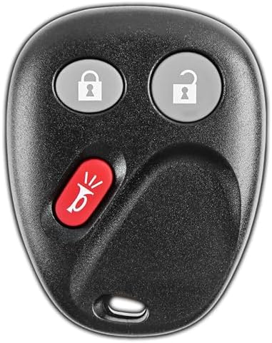 KeylessOption 3-Button Key Fob Replacement for 2003 2004 2005 2006 2007 Chevrolet Chevy Silverado Suburban Tahoe GMC Sierra Yukon Cadillac Escalade Hummer H2 Keyless Remote Control, LHJ011