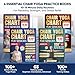 Chair Yoga for Seniors Over 60 Chart 4 Book Set – Chair Yoga Book with 102 Easy Chair Exercises for Seniors included Full HD Videos Instruction, Chair Yoga Chart for Seniors for Balance & Weight Loss