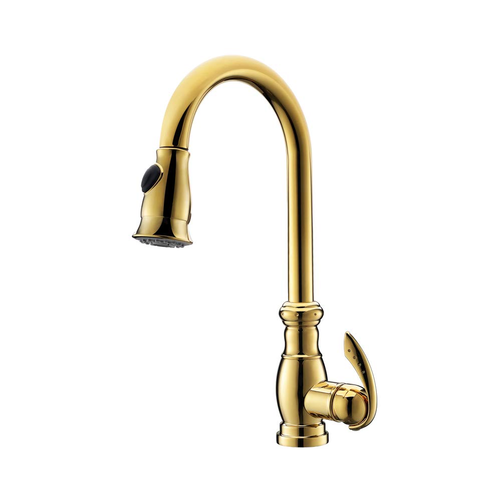 Zqfhsx Nickel 100% Brass Modern Kitchen Sink Mixer Tap Brushed Pull Down Water Faucet