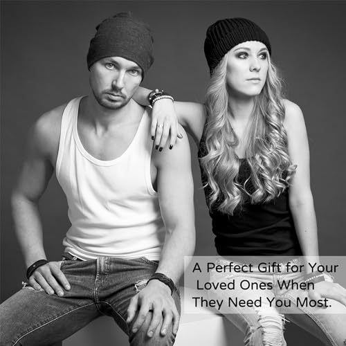 Image of 2 Couple Bracelets for men women, Love /Koi Fish /Gossip Jigsaw Puzzle Stainless Steel Heart-shaped Chain Adjustable Bracelet for Boyfriend Girlfriend Valentine's Day Gift Jewelry