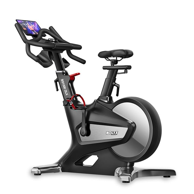 Bolts Commercial Spin Bike BS1000 With LED Monitor, Two-way Magnetic Electronic Control Brake System, 32 Level Resistance, 150kg Max Weight Capacity