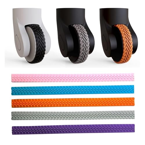 Luggage Wheels Protector 32Pcs Luggage Wheels Protector,Noise Reduction Wheel Cover Accessories For Suitcases for Luggage, Suitcases(Black)
